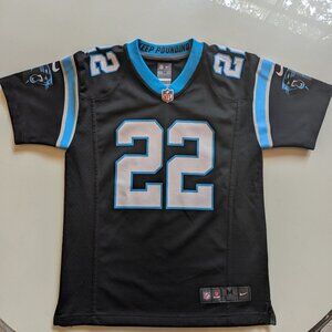 Authentic NFL CAROLINA PANTHERS "MCCAFFREY" JERSEY SZ MEDIUM 10/12 KIDS - 0600